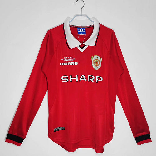 00 Manchester United home Long sleeved retro