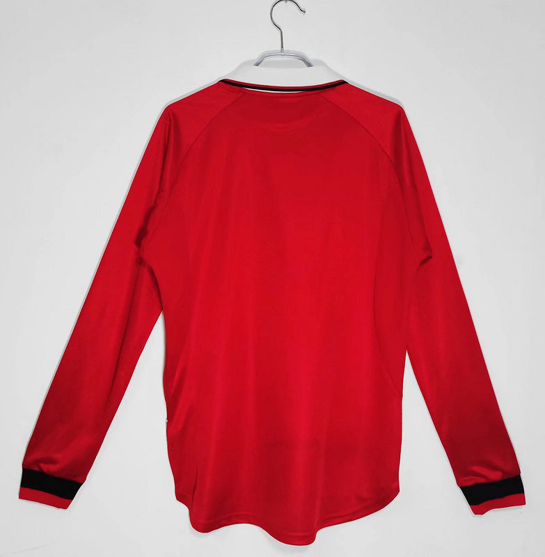 00 Manchester United home Long sleeved retro