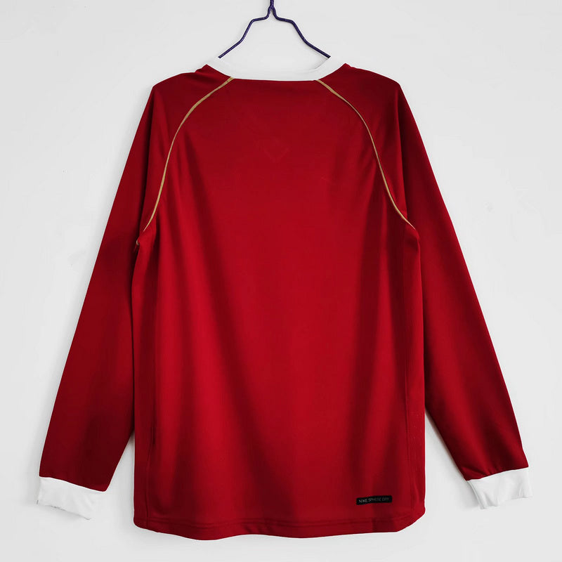 07 Manchester United home Long sleeved retro
