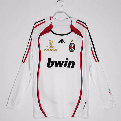 07 AC Milan away Long sleeved retro AC