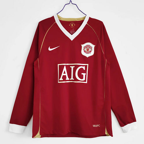07 Manchester United home Long sleeved retro