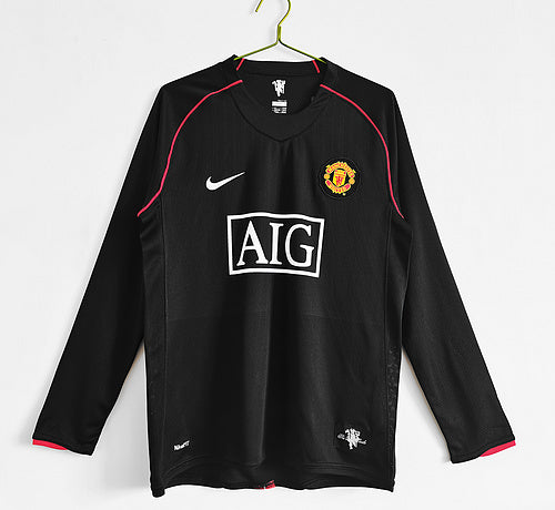 08 Manchester United away Long sleeved retro
